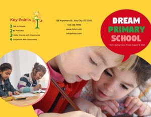 marketing, marketing material, commercial, Primary School  Brochure Template