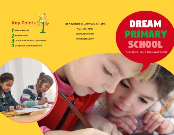 Primary School Brochure Template