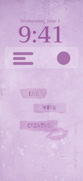 Texte de citation violette
