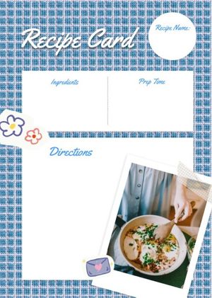 nature, time, schedule, White And Pink Calendar Recipe Card Template
