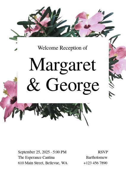 Flower Reception Ceremony
