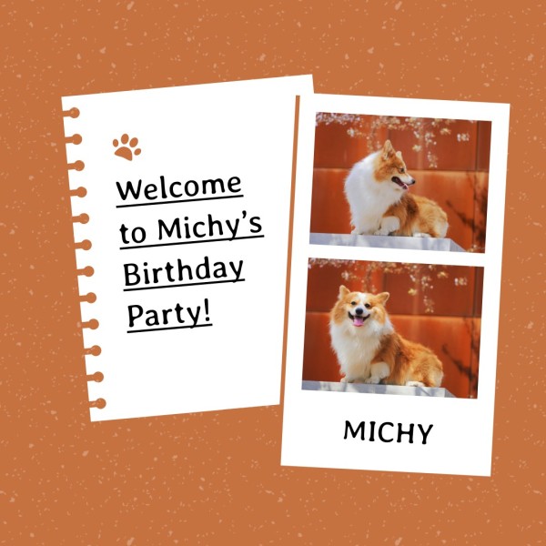 Dog Birthday Photo Collage