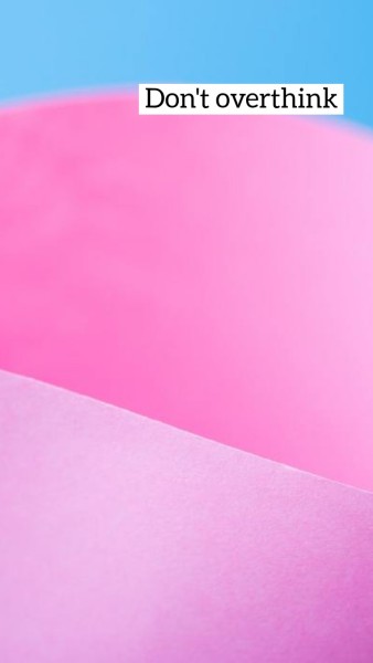 Pink Blue Paper Quote