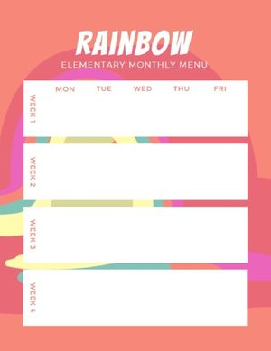 meal planner, cuisine, food, Monthly Menu Template