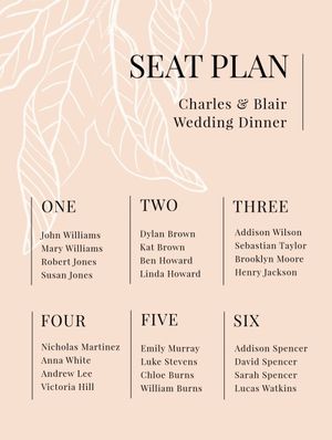 party, gathering, people, Pink Background Seating Chart Template