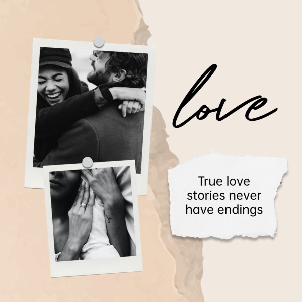 Collage di album di ritagli beige e marrone