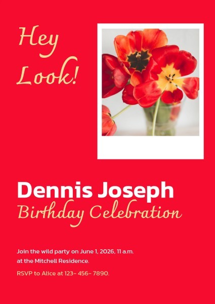 birthday-party-anniversary Invitation Template