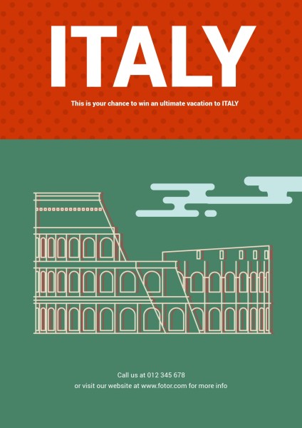 Green Red Italy Architecture Travel