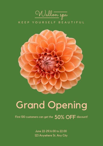 Green Spa Flyer