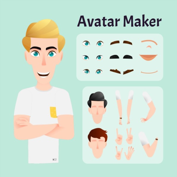 Cartoon Blond Man