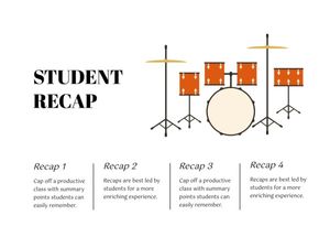 classical music, presentation, marketing, Red Classical Jazz Guitar Music Slides 4:3 Template