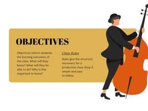 classical music, presentation, marketing, Red Classical Jazz Guitar Music Slides 4:3 Template