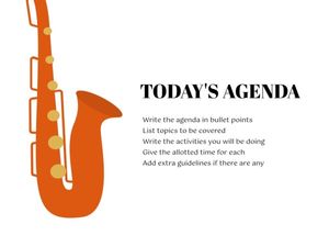 classical music, presentation, marketing, Red Classical Jazz Guitar Music Slides 4:3 Template