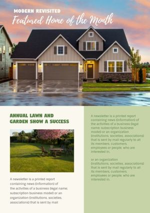 building, business, designer, White House Design Newsletter Template