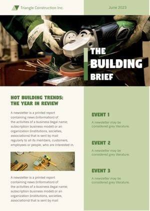 building, business, designer, White House Design Newsletter Template