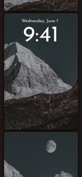 Montagne nocturne noire