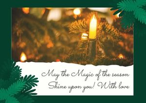 merry christmas, wish, greeting, Created By The Fotor Team Postcard Template