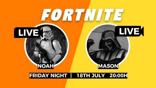 Yellow Fortnite Game Battle Live