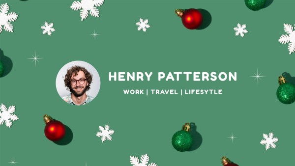 Green Christmas Banner