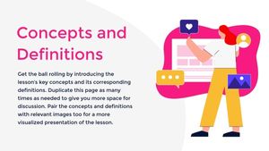education, primary school, presentation, Red Mathematics Lesson Slides Template