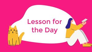 education, primary school, presentation, Red Mathematics Lesson Slides Template