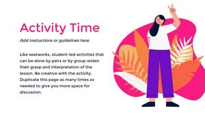 education, primary school, presentation, Red Mathematics Lesson Slides Template