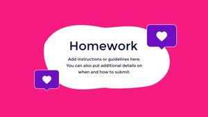 education, primary school, presentation, Red Mathematics Lesson Slides Template