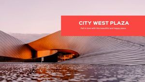 presentation, life, architecture, Red Business Project Slides Template