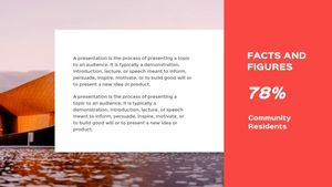 presentation, life, architecture, Red Business Project Slides Template