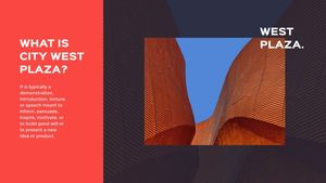 presentation, life, architecture, Red Business Project Slides Template
