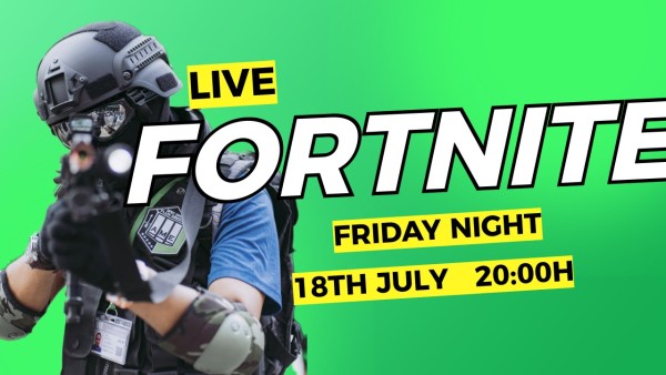 Green Fortnite Game Battle Friday Night