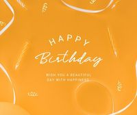 party, event, invitation, Yellow Simple Birthday Celebration Facebook Post Template