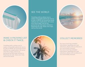 marketing, business, company, Blue Soul Travel Advertisement Brochure Template