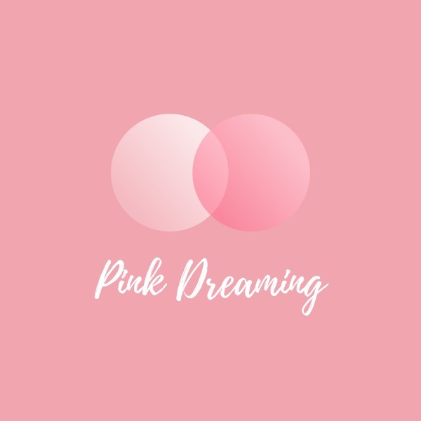 Pink Gradient Circle Fashion