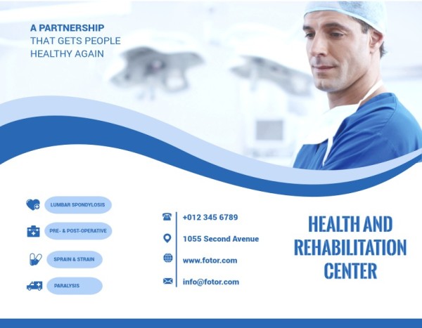 Health Center Brochure Template