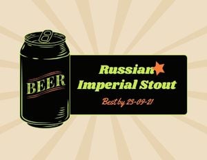 instruction, comic, home-made, Homemade Fluorescent Beer Label Template