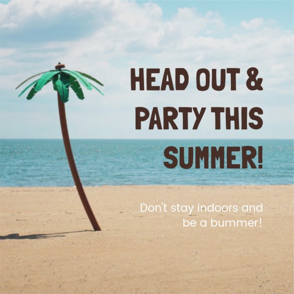 Summer Party Instagram Post
