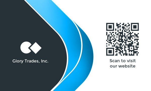 Branco e Azul Gerente de Vendas Simples QR Code