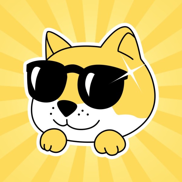 Giallo carino divertente Doge Discord Profilo Picture