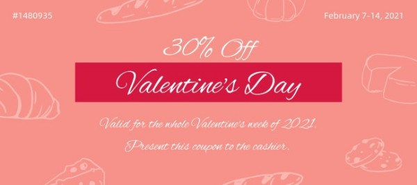 Roze Valentijn Korting Cadeaubon