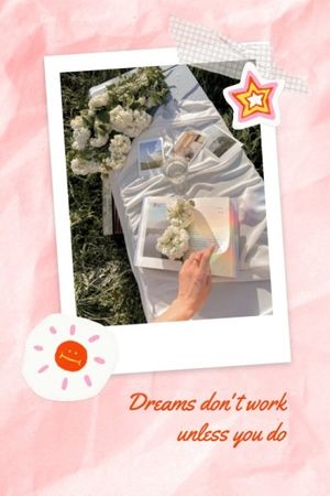 life, lifestyle, flower, White And Pink Picnic  Tumblr Graphic Template