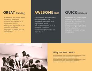 promotion, sale, brand, Yellow Business Marketing Service Brochure Template