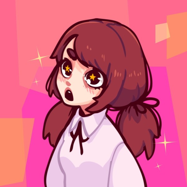 Pink Animated Girl Cute Discord Profile Picture