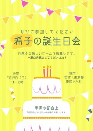 happy birthday, greeting, wishing, Birthday Party Invitation Template