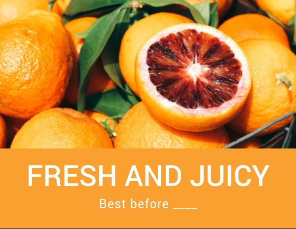Orange Simple Frais Et Juteux