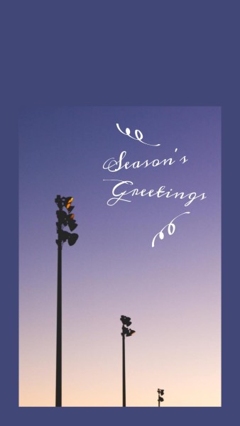 Purple Street Lamp Quote