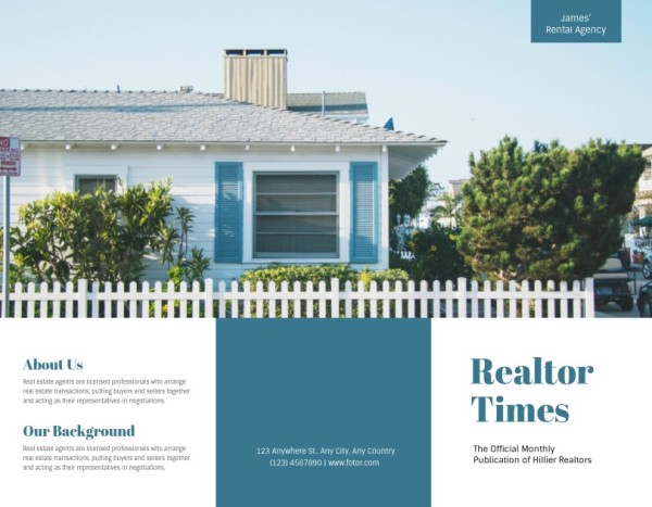 Modern Rental Agency Brochure Template