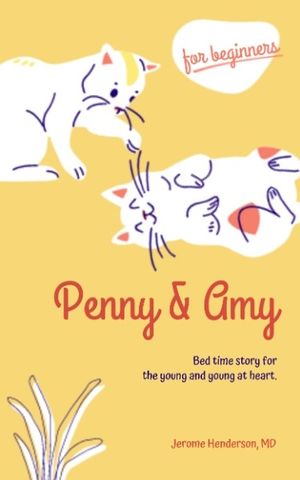 children, kid, cartoon, Light Yellow Cat Book Cover Template