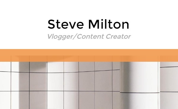 Video Creator Business Card