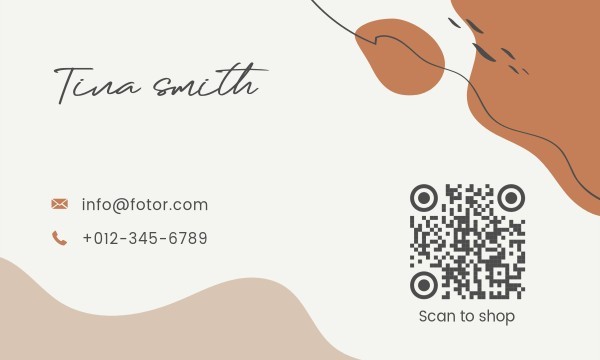 QR Code Estético Bege